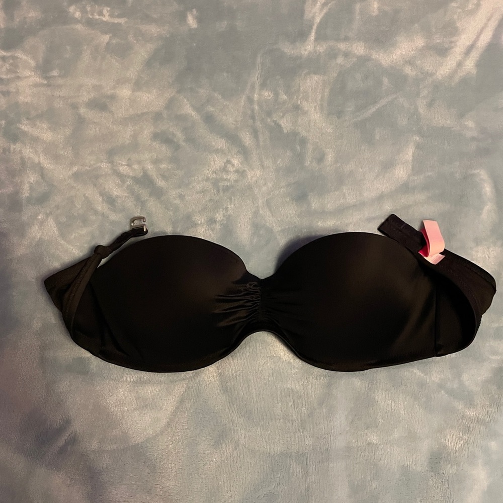 Victoria’s Secret strapless black bikini top